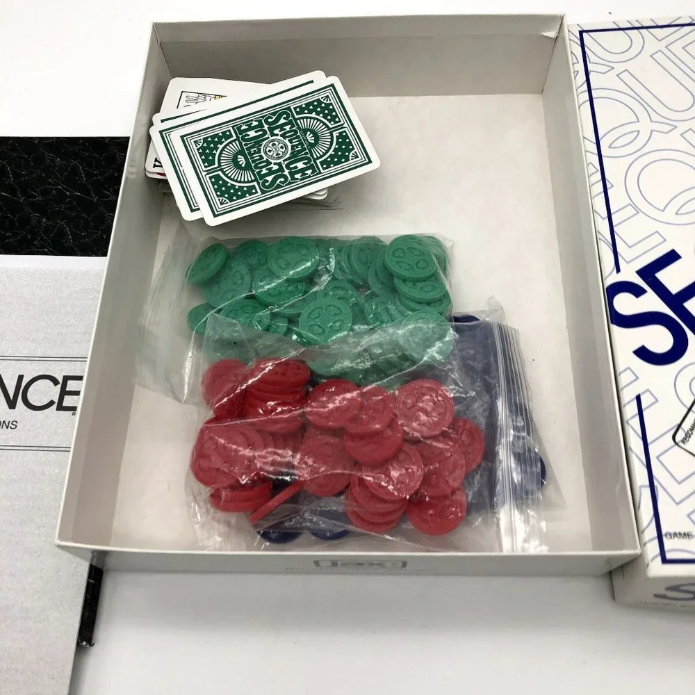 SEQUENCE- Original Game with Folding Board, Cards and Chips‎ by Jax